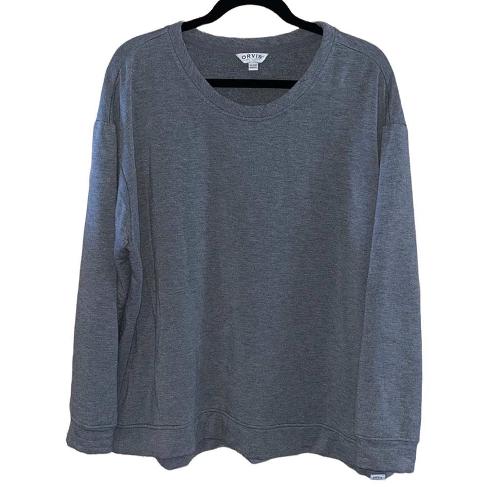 Women’s XXL Orvis Gray Modal Blend Crewneck Sweatshirt